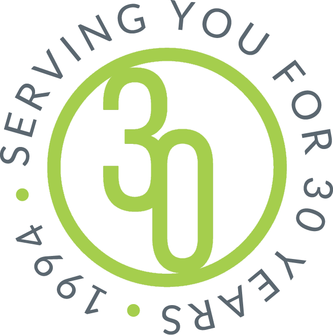 Anniversary Crest - Serving you for 30 years - since 1994